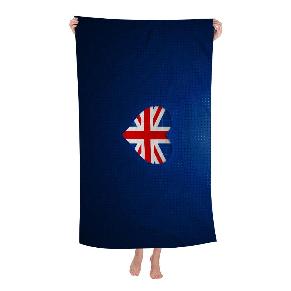 UK England Flag Big Microfiber Beach Towels Quick Dry Towel Sand Beach Towels Pool Towel for Travel Swim Pool Yoga