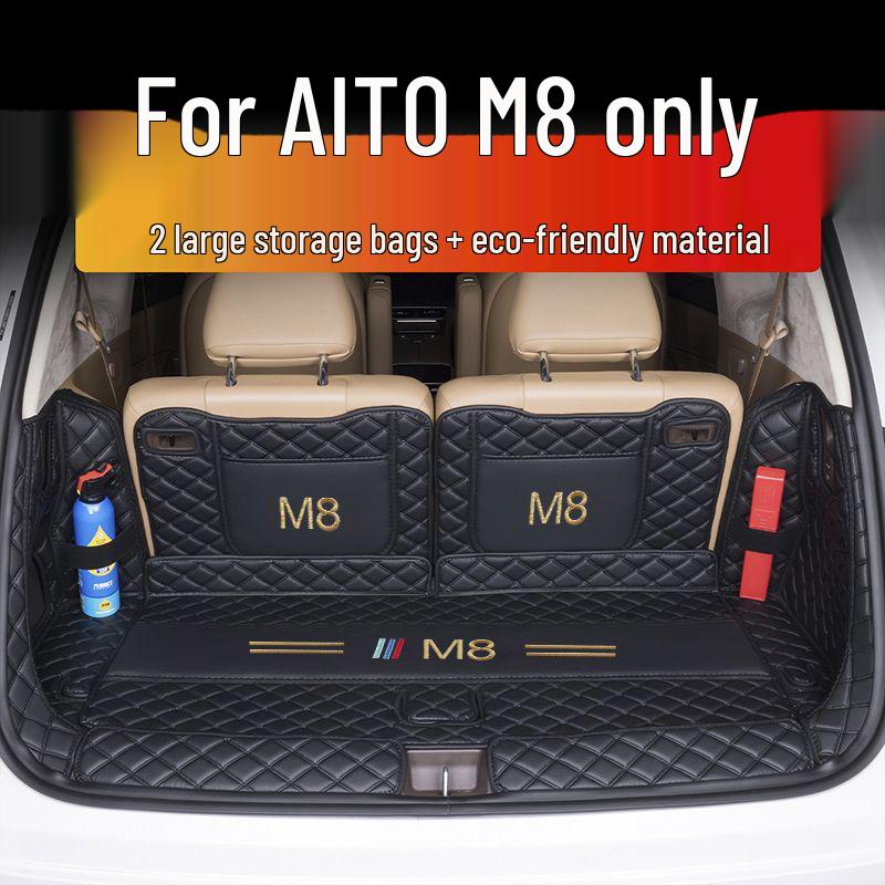 AITO M8 2025 Коврик в багажник Полное покрытие для Huawei AITO M8 Пятиместный/Шестиместный Задний отсек