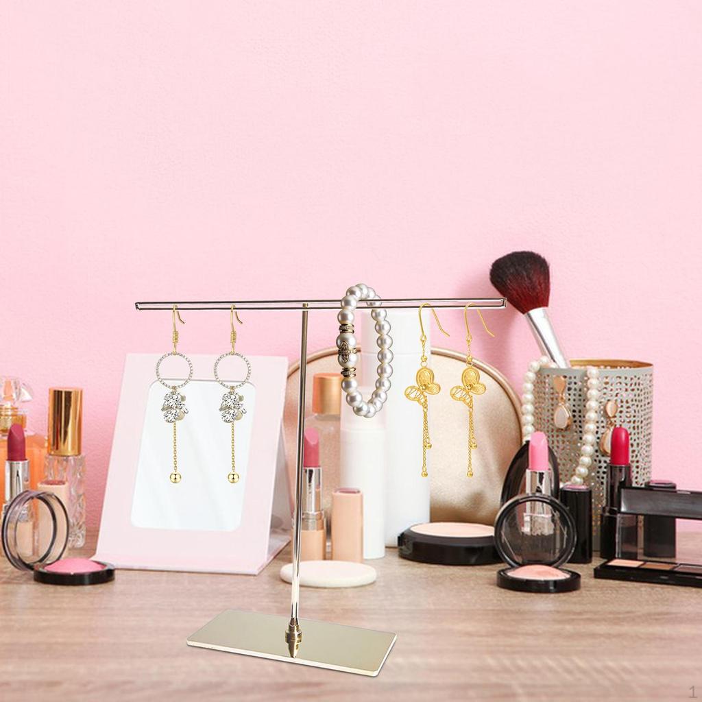 Держатель для браслета и ожерелья, подставка для ювелирных изделий, многоцелевая металлическая планка в форме буквы Т