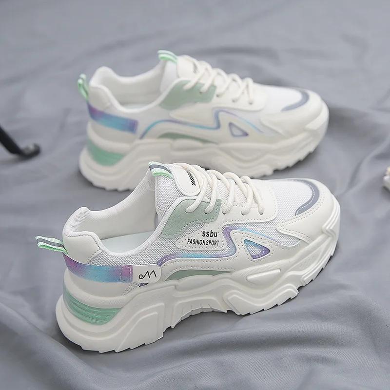 Женская осенняя новая модная спортивная обувь, удобные туфли на плоской подошве, нескользящие кроссовки, женские универсальные повседневные кроссовки