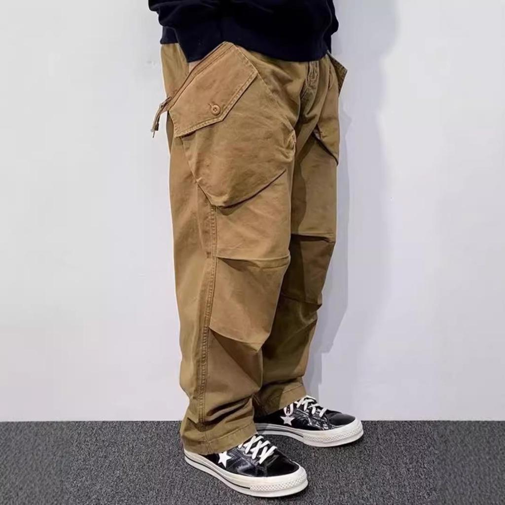 Men's Japanese Retro Multi-Pocket Pants - Autumn/Winter Casual All-Match Trousers