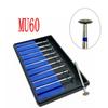 10pcs/set Dental Part Electroplated Diamond Point Polisher Dental HP Diamond Burs HP Rotary Bur Set Dental Lab Nail Drill Bits