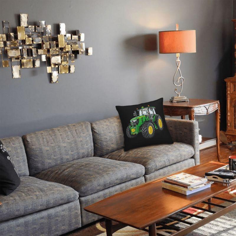 Наволочка для трактора Домашняя декоративная Каваий Подушка для стула Квадратная наволочка