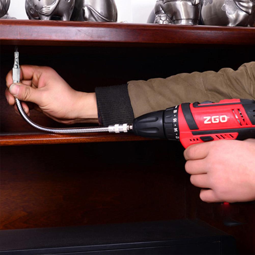 Длина 200/300 мм, металлический гибкий вал, гибкий удлинитель для сверла, шестигранный хвостовик, быстрый гибкий удлинитель для сверла для отвертки