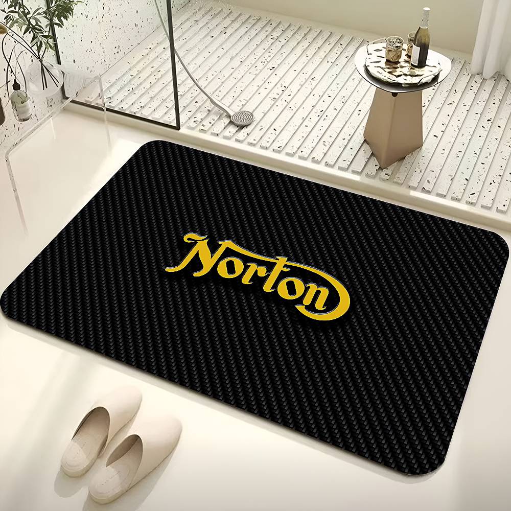 Motorcycle Racing N-Nortons Room Mats Washable Non-Slip Living Room Sofa Chairs Area Mat Kitchen Alfombra