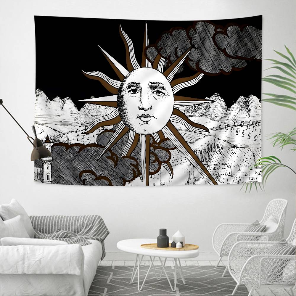 Лина Кавальери от Пьеро FFornasetti Подвесной богемный гобелен Богемные настенные гобелены Мандала Каваи Декор комнаты