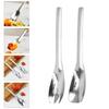 Mixed Salad Appetizer Spoon Buffet Dishes Cutlery Kitchen Supply Silver Stainless Steel