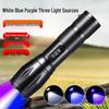395nm UV Aluminum Alloy Flashlight for Metal ID & Money Detection