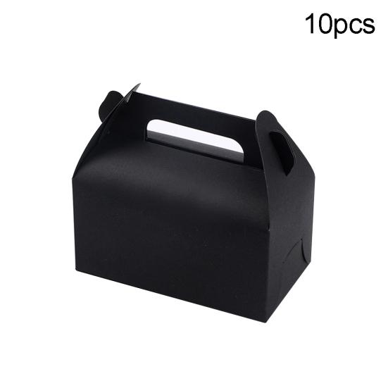 Puntos 10 шт., бумажные кексы, упаковка для выпечки, упаковка для кексов, коробки для конфет с ручкой