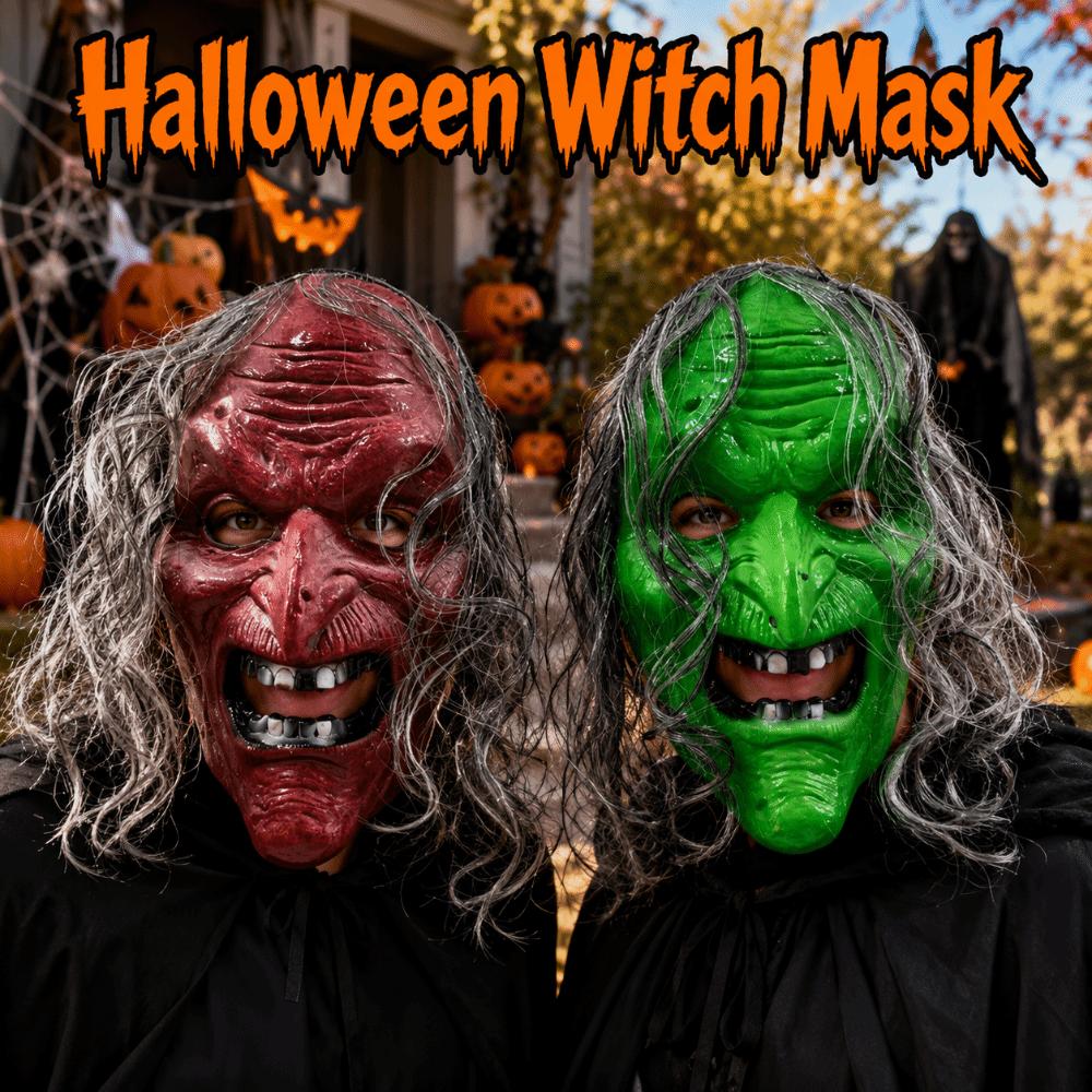 Creativity Scary Witch Mask Spooky Terrifying Cosplay Mask Full Face Mask Carnival Party