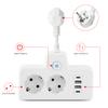 Electrical Socket Fast Charging Ports For Home Office Extension Cord With Switches 2AC Wall Socket Wall Charger With USB Outlets Power Strip Adapter