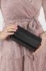 Women's Stylish and Useful Evening Dress Bag Black Patent Leather Glitter Evening Bag