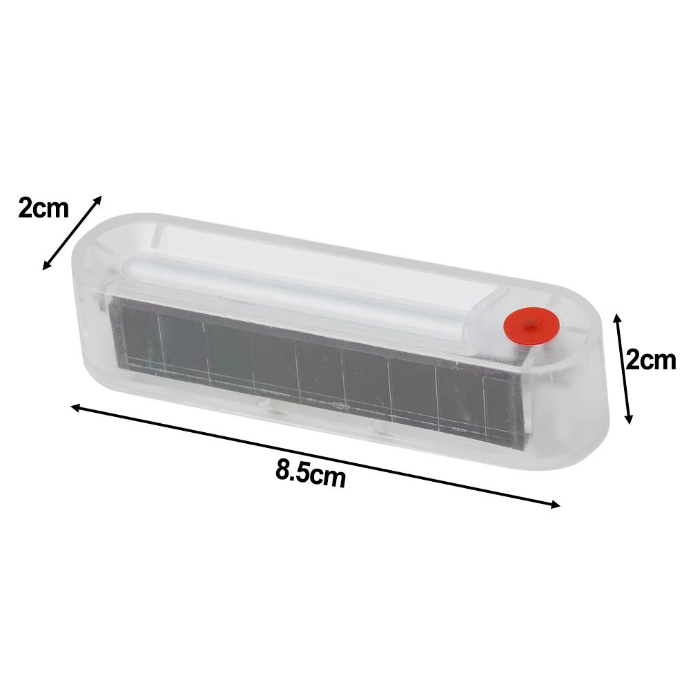Мини светодиодный автомобильный стробоскоп на солнечной энергии, ночная охранная сигнализация, противоугонная, противоугонная, задняя предупреждающая лампа 5 В 3 Вт 2 А