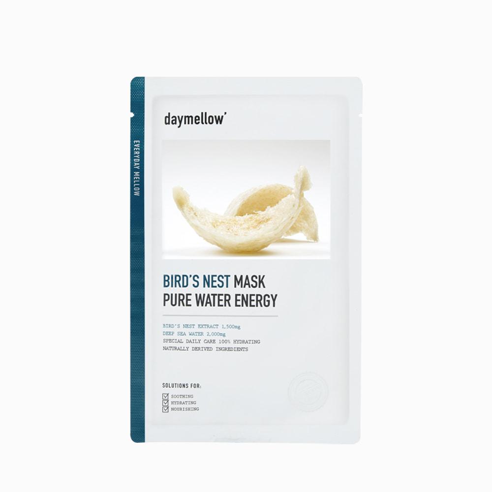 DAYMELLOW Face Mask Pure Water Energy 3 Types Seaweed/ Bird's Nest/ Sea Salt 27mlx10PCS (3 Options)