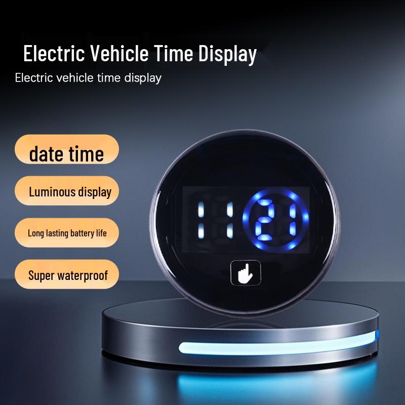 Светодиодные водонепроницаемые часы с сенсорным управлением для автомобиля и электронные часы для электромобилей