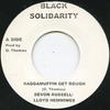 7-дюймовая пластинка DEVON RUSSELL, LLOYD HEMMINGS - Raggamuffin Get Rough Black Solidarit 1987 UK Регги, Ска и Даб