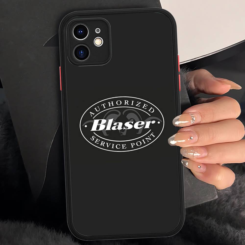 Чехол Blaser Usa Rifles для iPhone 16 15 14 Plus 13 12 11 Pro Max X XS MAX, полупрозрачный матовый, противоударный