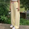 Женская одежда Спортивные штаны для бега Большие размеры Harajuku Мешковатые спортивные брюки Kpop Прямые широкие брюки Корейский стиль Мода