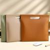 A4 PU File Bag, Business Folder Storage Bag, Conference Folder, Information Manual with Large Capacity, High Aesthetic Value, Made of PU Material