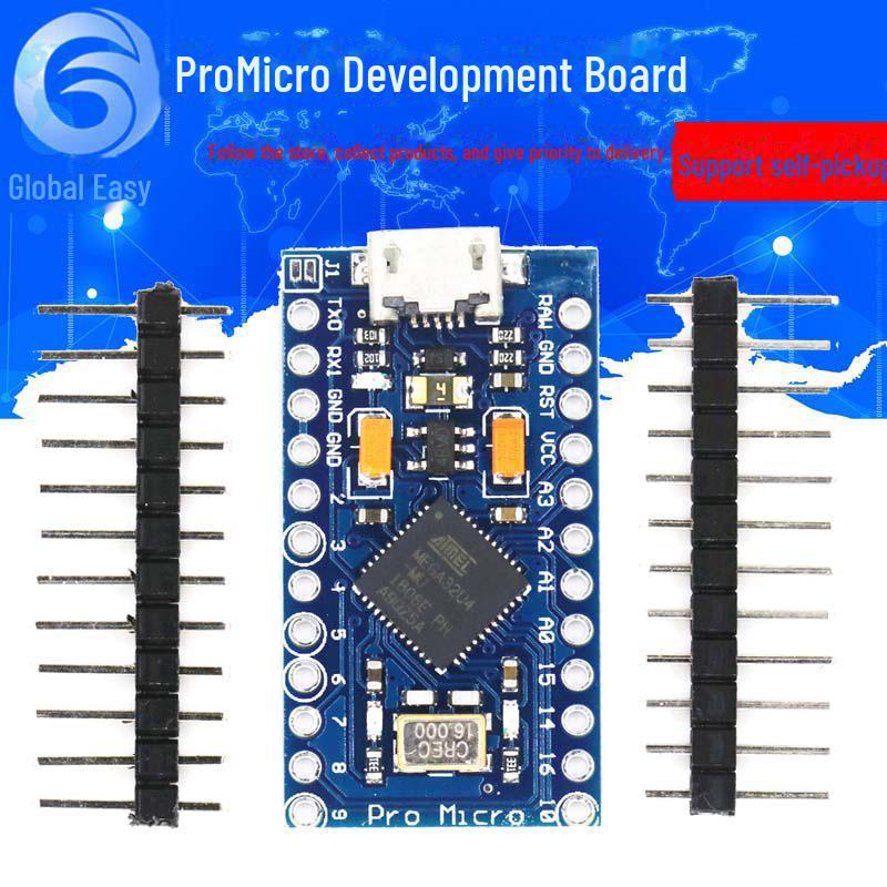 Про Микро: Плата микроконтроллера 5 В/16 МГц на базе ATmega32U4 с возможностью программирования через USB.