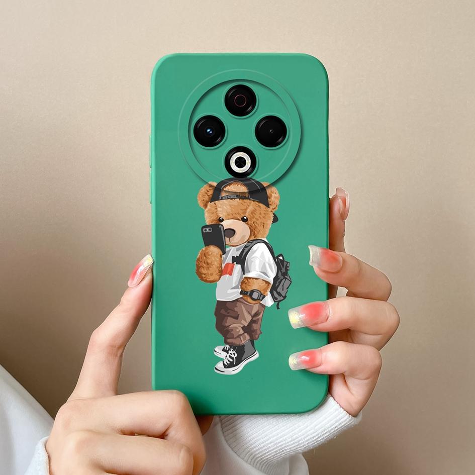 Модные чехлы для Tecno Camon Pop 9 Sprak 20 30 30C Pro 30S GO 1 2025 4G 5G Lovely Bear Мягкий ультратонкий жидкий силиконовый протектор экрана для Tecno Capa