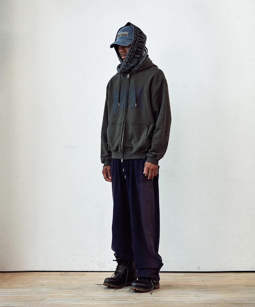 Худи на молнии Thevinylhouse Graphic Khaki