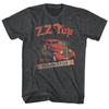 ZZ Top Мужской's Футболка Eliminator Car 1969 Рок-группа Тур Концертный Хлопковая Летняя Футболка с Принтом Мужская