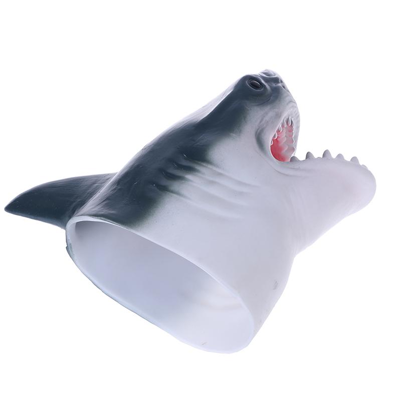 1pc Shark Arm Glove Hand Puppet Toy Soft Rubber Shark Glove Interactive Toy Kids Toys Birthday Party Gift