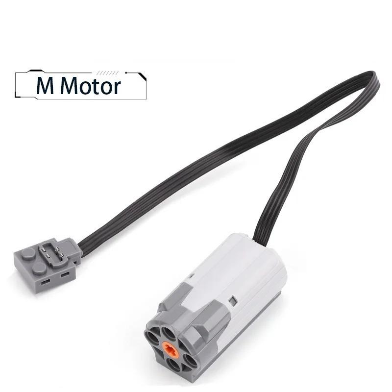 Remote Control Electric Motor Car Set Battery Box/ Switch /Led Light/ Power Function Moc Building Blocks Motor Toys For Kids