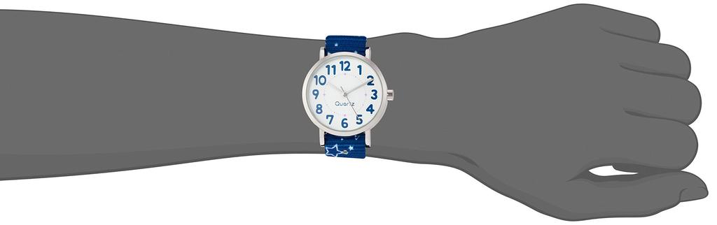 Fieldwork Analog Wristwatch with Dolly Star Design and Nylon Blue KDS005-5 Women's Strap,