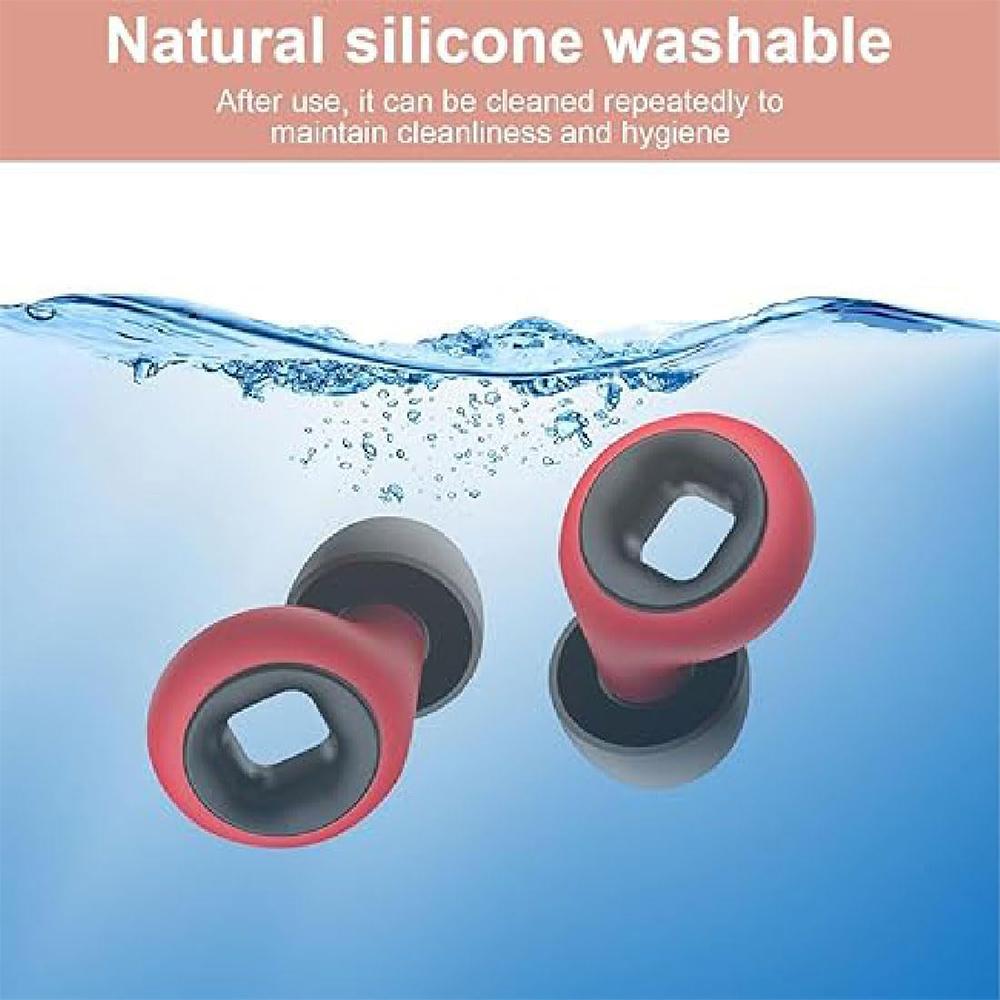 Многоразовые мягкие силиконовые беруши для мотоциклистов и сна с шумоподавлением 27 дБ