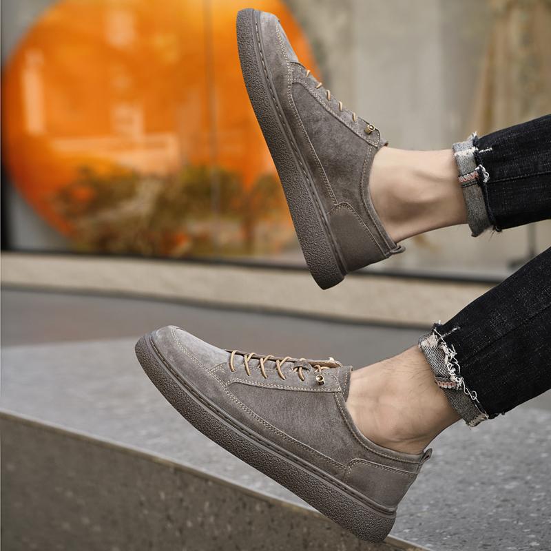 Мужская обувь из натуральной кожи в британском стиле, трендовая удобная повседневная обувь, мокасины, мужская обувь на плоской подошве