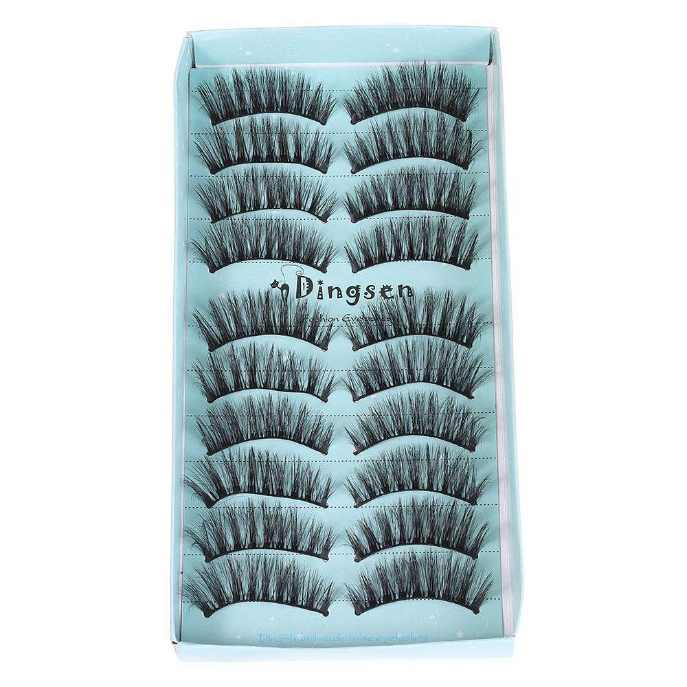 Hanmdade Ultra-wispies Fluffy False Eyelashes Natural Long 3D Faux Mink Hair Lash Extension Tools
