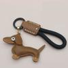 Модный брелок для ключей в виде таксы, мультяшный щенок, сумка, подвеска из искусственной кожи, вешалка, украшение для сумки