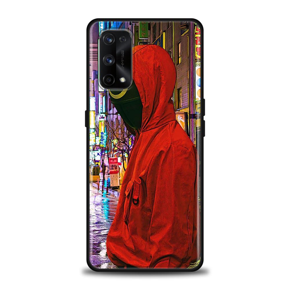 Чехол с милым кальмаром для игрового телевизора, красный, зеленый, для Realme C21Y C21 C25 C20 C15 C12 C11 C1 GT Master Neo Neo2 5G Funda Capa, силиконовый мягкий чехол