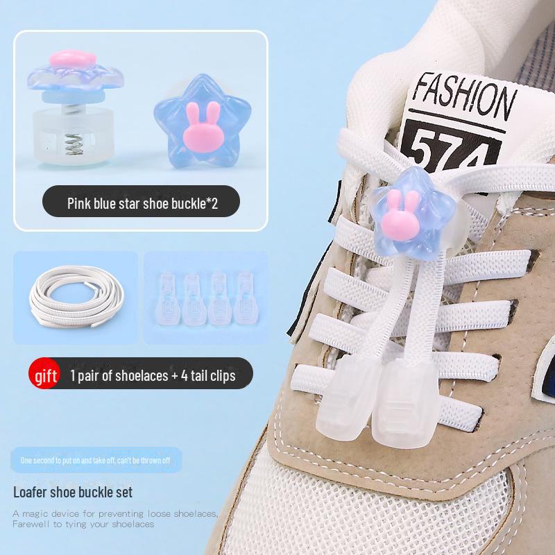 Детская пряжка для обуви без завязок с рисунком из мультфильма - декоративная застежка-пружинка