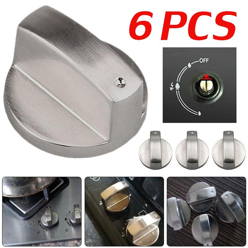 6 шт. Адаптеры для ручки управления газовой плитой, поворотные переключатели духовки, замена ручки управления горелками