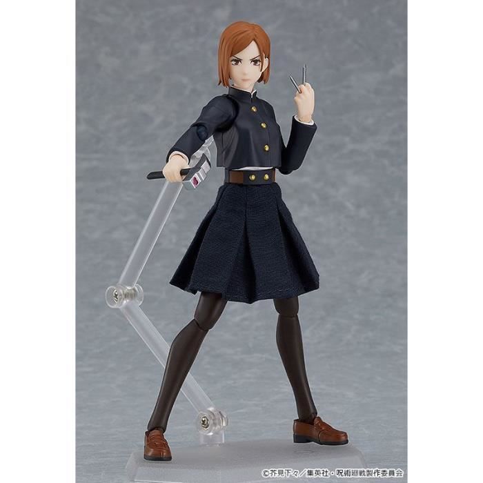 Figurine - GOOD SMILE COMPANY - FIGMA NOBARA KUGISAKI - 15 Cm - Accessoires - Têtes Interchangeables - Socle