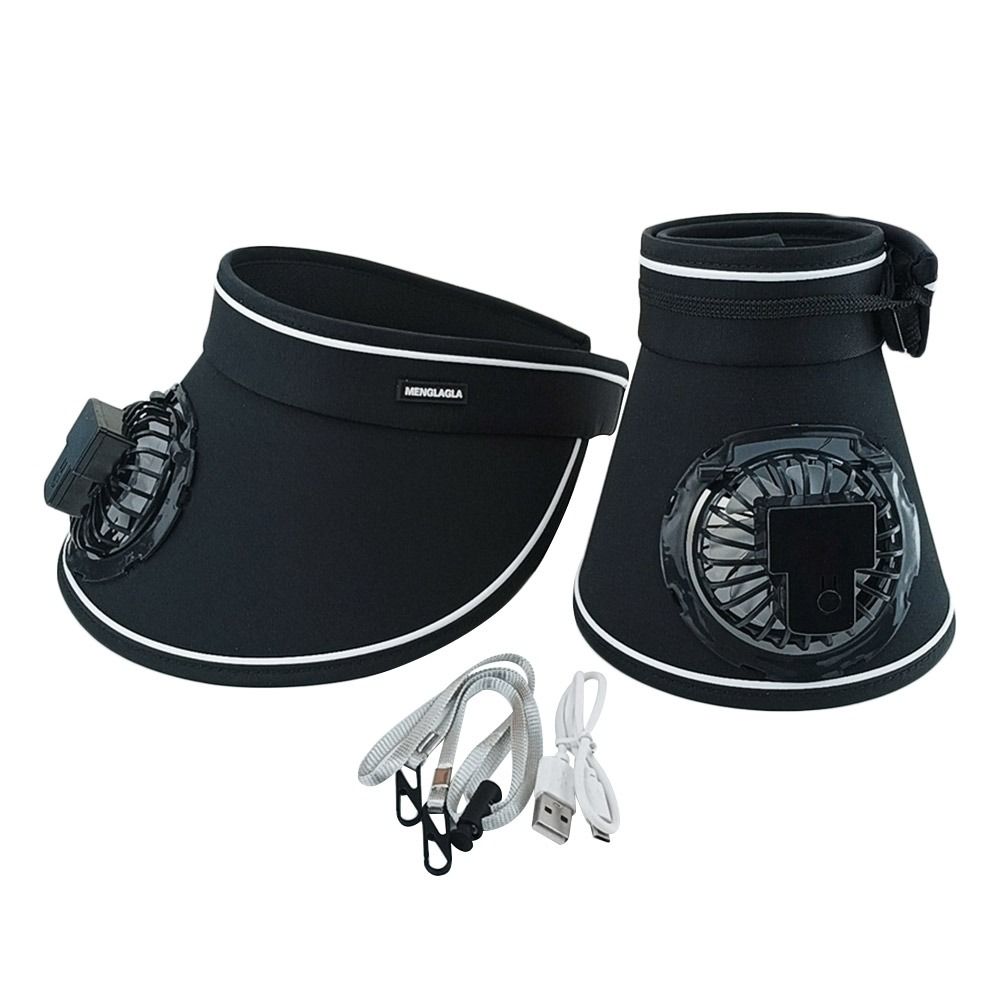 Широкополая шляпа от солнца с вентилятором и козырьками, уличная панама, мужская, женская