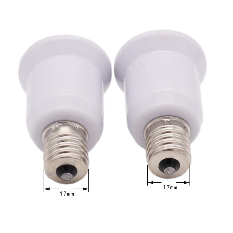 Socket E17 to E27 LED Halogen CFL Light Bulb Lamp Adapter