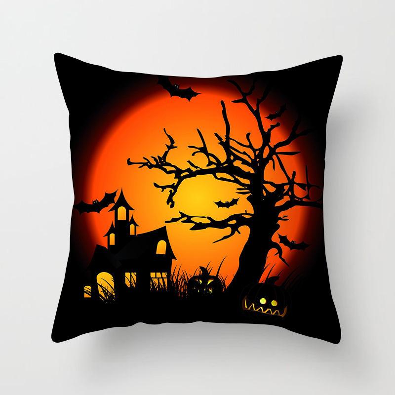 New Halloween Pumpkin Series Pillow Cover Festive Home Sand Release Art Pillow Cushion Cover