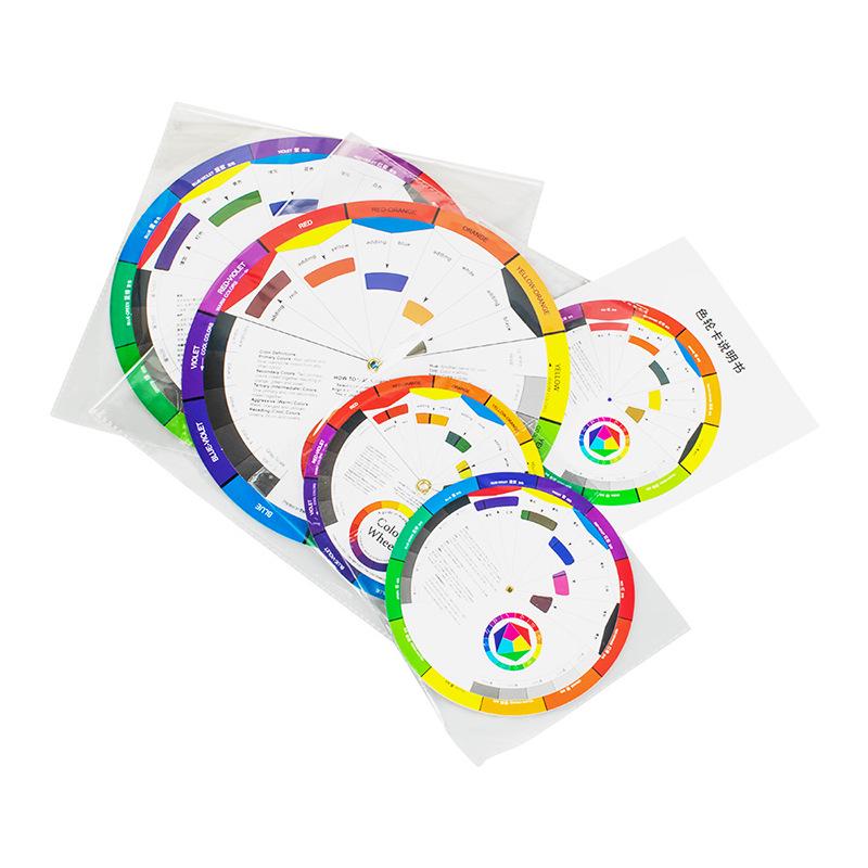 Rotatable Multifunctional Tattoo and Embroidery Color Mixing Wheel