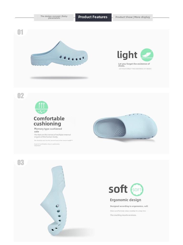 Унисекс хирургическая и обувь с закрытым носком для ОИТ для медицинских работников