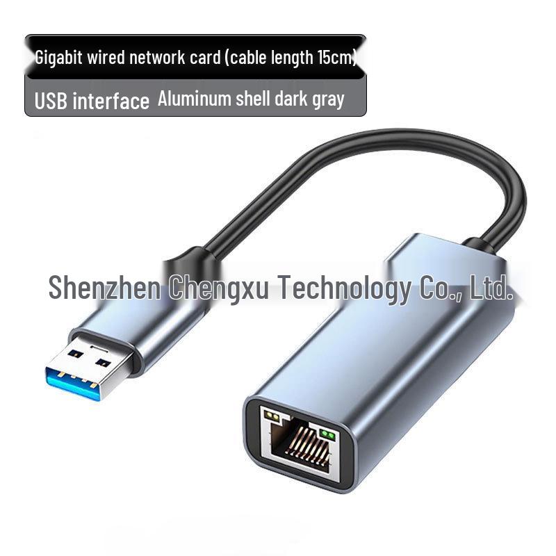 Type-C/USB to RJ45 Ethernet Adapter, Driver-Free, 100Mbps for Mobile, Computer, TV