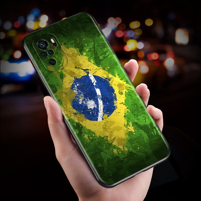 Силиконовый чехол с бразильскими флагами Бразилии для Xiaomi Redmi Note 10S 10 9 9S 9T 8T 8 7 6 5 Pro Max 5A 4X 4 5G, мягкий чехол для телефона