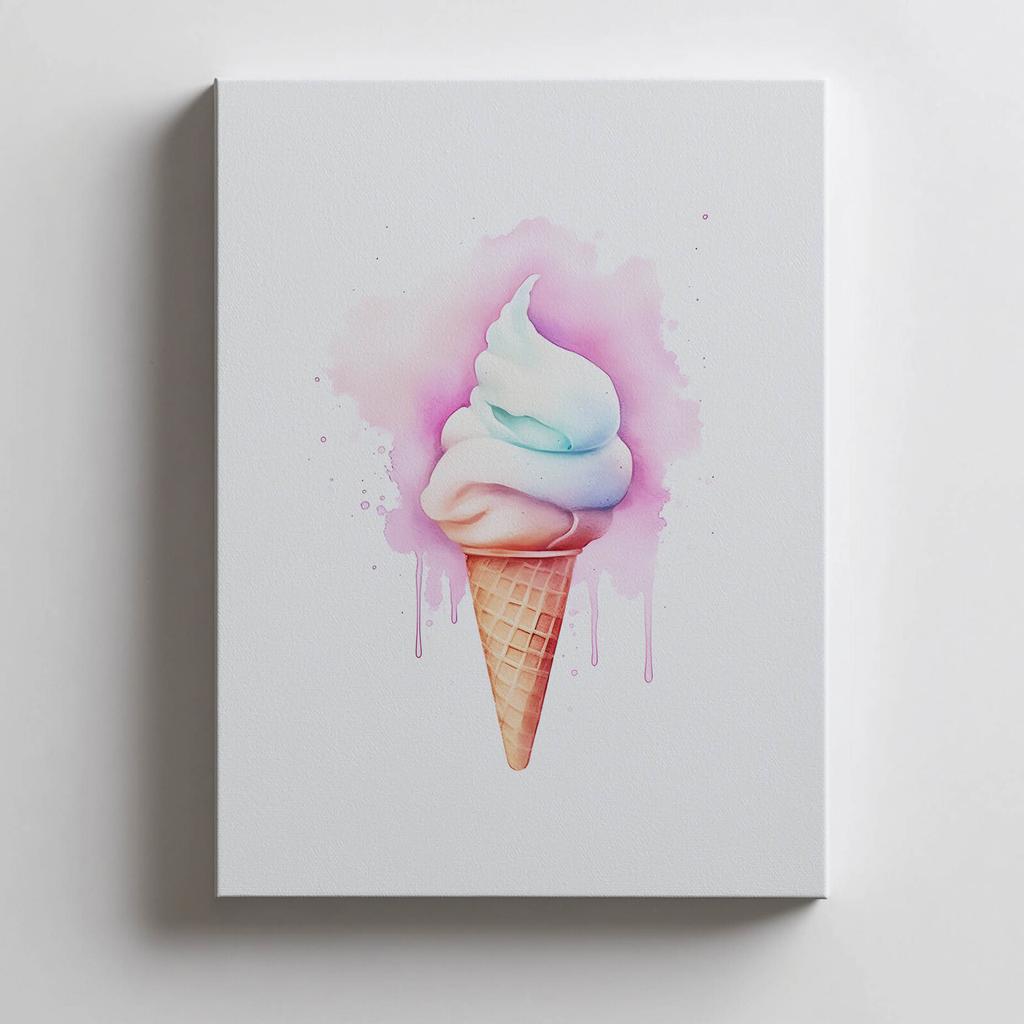 Tęczowe Lody Tęczowe Lody, 70X100 Cm, Bez Ramy, Papier Matowy 230 Gsm