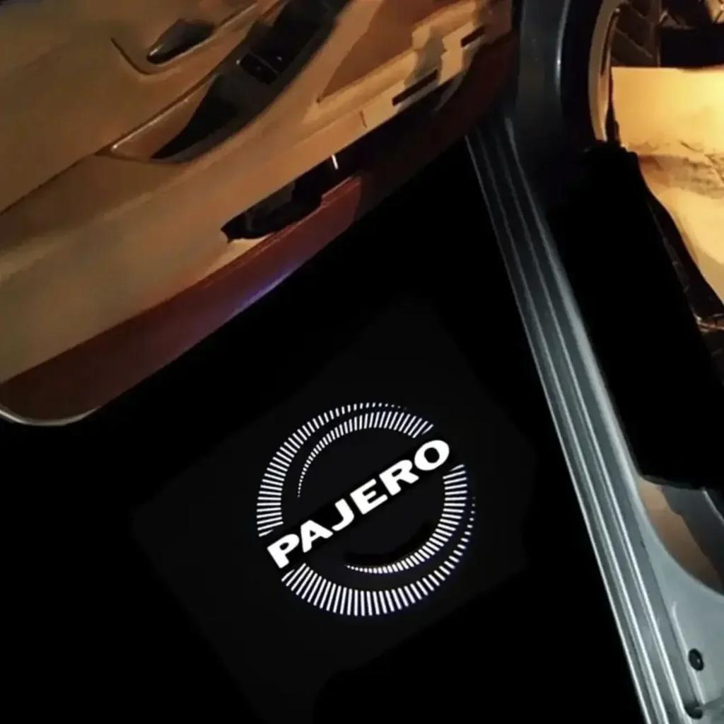 Светодиодная подсветка двери автомобиля Для Mitsubishi Pajero V93 V97 V80V87 2007-2020 2016 2018 3 4 2 Добро пожаловать Проекционная лампа Декоративные Аксессуары