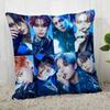 Пользовательская квадратная наволочка KPOP Ateez Пользовательская наволочка на молнии (Одна сторона) (2)