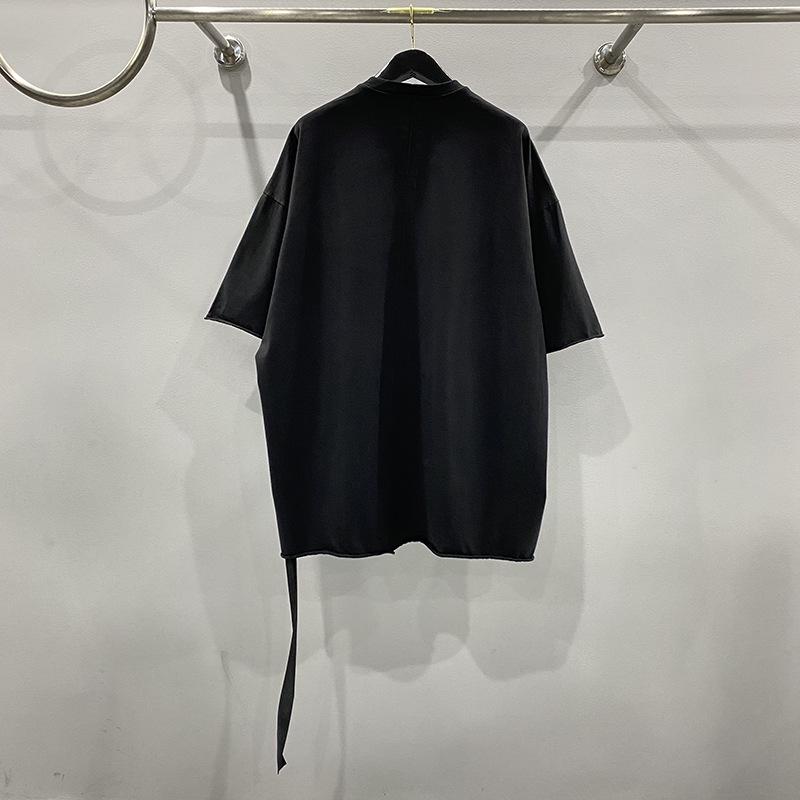 2023 Summer Loose Knit T-Shirt with Eyelet and Ribbon Design