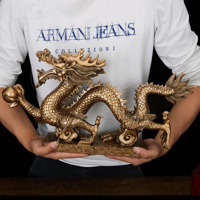 Новый стиль, украшение из смолы Lucky Dragon, гостиная, спальня, кабинет, креативное украшение, открытие магазина, благоприятные поделки, WSHYUFEI